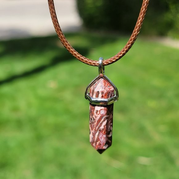 Leopard Skin Jasper Pendant - Picture 3 of 4